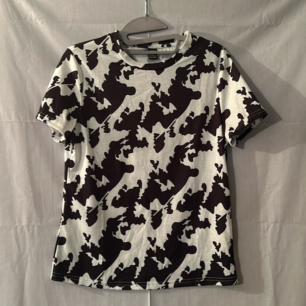 SHEIN Black and White Shirt XS